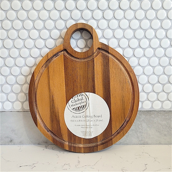 Wood Cutting Board with Juice Groove Size 9.8" x 8.4" - NWT - Picture 7 of 7